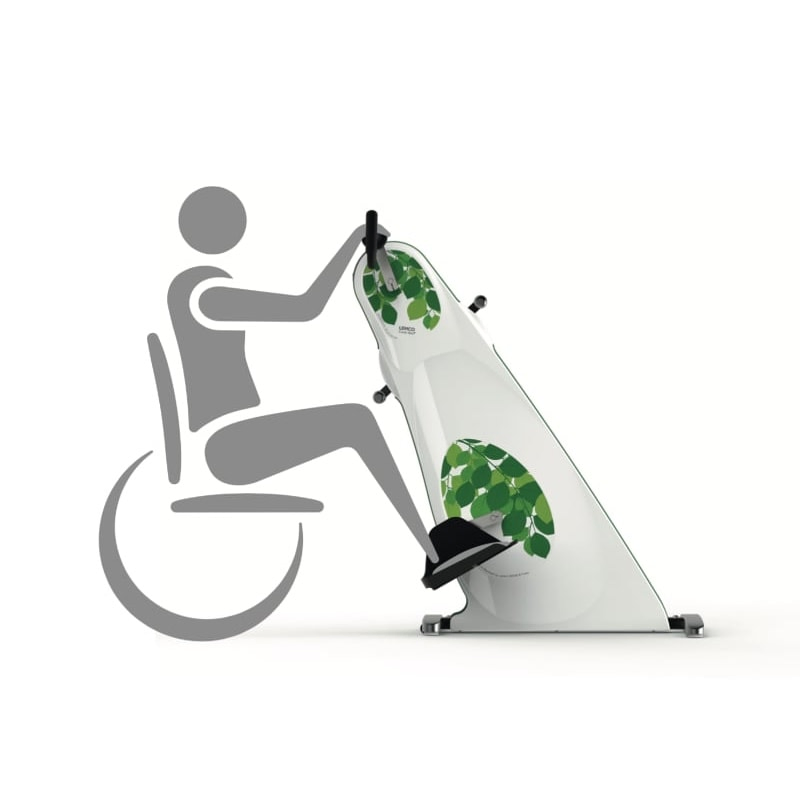 siddemotionscykel til brug fra stol eller kørestol