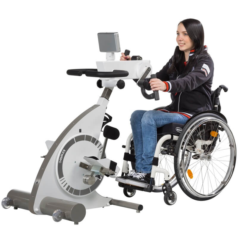 semester Ubarmhjertig tørst Motionscykel med motor til mennesker med handicap - Video