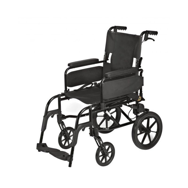Auckland ordlyd Overgang Transportkørestol ultra let kun 12.5 kg - sammenklappelig kørestol