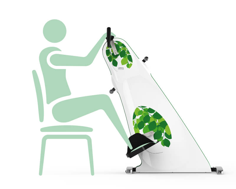 Træningscykel til stol grøn
